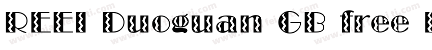 REEI Duoguan GB free Flash字体转换